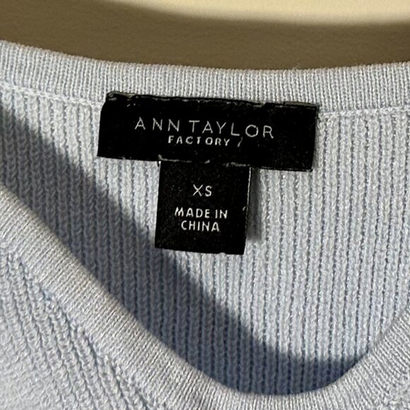 Ann Taylor Factory Blue Tank - XS - Picture 2 of 4